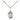 Sterling silver small Holy Family pendant necklace 1/2 x 1/4 inch with 18 inch chain by Bliss Manufacturing
