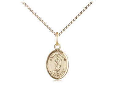 Gold Filled St. Victor of Marseilles Small Patron Saint Medal Necklace 1/2 x 1/4 inch with 18 inch Chain by Bliss