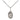 Small Sterling Silver St. Elizabeth Ann Seton Patron Saint Medal Necklace 1/2 x 1/4 inch with 18 inch Chain by Bliss USA