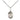 Sterling silver St. Lillian patron saint medal necklace with 18 inch chain, small size 1/2 x 1/4 inch, handcrafted by Bliss