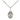 Small Sterling Silver St. Stephanie Patron Saint Medal Necklace with 18 inch chain by Bliss Manufacturing