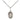 Sterling Silver Our Lady of Lebanon Medal Necklace 1/2 x 1/4 inch with 18 inch chain by Bliss USA