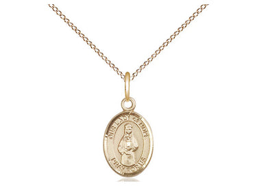Small Gold Filled Our Lady of Hope Pendant Necklace 1/2 x 1/4 inches on 18 inch Chain by Bliss