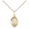 14kt Gold Filled Small St. Madeline Sophie Barat Patron Saint Medal Necklace 1/2 x 1/4 inch with 18 inch chain by Bliss