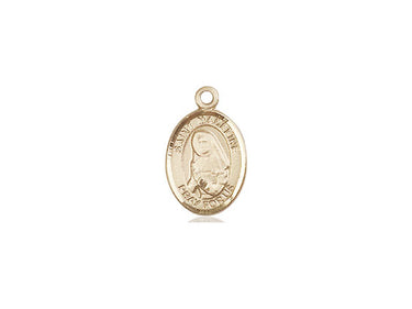 14kt solid gold St. Madeline Sophie Barat small patron saint medal pendant 1/2 x 1/4 inch handcrafted by Bliss