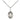 Sterling Silver Small St. Madeline Sophie Barat Patron Saint Medal Necklace 1/2 x 1/4 inch with 18 inch chain by Bliss