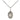 Sterling Silver Small Footprints Cross Necklace 1/2 x 1/4 inch pendant with 18 inch chain by Bliss