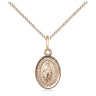 14kt Gold Filled St. Bartholomew the Apostle Patron Saint Medal Necklace 1/2 x 1/4 inch with 18 inch Chain by Bliss