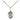 Sterling silver St. Matilda patron saint medal pendant necklace 1/2 x 1/4 inch with 18 inch chain by Bliss Manufacturing
