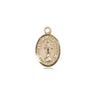 14kt Solid Gold Our Lady of All Nations Small Medal Pendant 1/2 x 1/4 inch handmade by Bliss USA