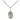 Sterling Silver Our Lady of All Nations Medal Necklace with 18 inch Chain - Small 1/2 x 1/4 inch Pendant by Bliss