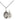 Sterling silver Our Lady of Mount Carmel medal necklace, small 1/2 inch pendant on 18 inch chain, handmade by Bliss