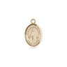 14kt Solid Gold Small Our Lady of Peace Medal Pendant 1/2 x 1/4 inches handmade by Bliss