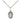 Sterling Silver Our Lady of Peace Medal Necklace, 1/2 x 1/4 inch pendant on 18 inch chain, handmade in USA by Bliss