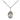 Sterling Silver Our Lady of Knock Medal Necklace 1/2 inch by 1/4 inch with 18 inch chain handcrafted by Bliss Manufacturing