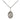 Sterling silver St. Alice patron saint medal necklace with 18 inch chain, small 1/2 x 1/4 inch pendant, handcrafted by Bliss