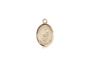 14kt solid gold Blessed Trinity medal pendant with three interlocking circles, small 1/2 inch size by Bliss