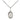 Sterling Silver Small Blessed Trinity Pendant Necklace 1/2 x 1/4 on 18 inch chain by Bliss Manufacturing