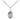 Sterling Silver St. Isabella of Portugal Medal Necklace 1/2 x 1/4 inch on 18 inch Chain by Bliss
