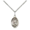 Small Sterling Silver St. Rebecca Patron Saint Medal Necklace 1/2 x 1/4 inch with 18 inch Chain by Bliss