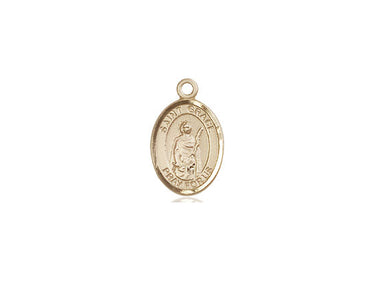 14kt Solid Gold Small St. Grace Medal Pendant 1/2 x 1/4 inch by Bliss Manufacturing USA