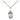 Sterling Silver St. Grace patron saint medal necklace small 1/2x1/4 inch pendant 18 inch chain Bliss