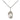 Sterling silver St. Hildegard Von Bingen patron saint medal necklace with 18 inch chain by Bliss Manufacturing