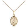 Small 14kt Gold Filled St. Tarcisius Patron Saint Medal Necklace 1/2x1/4 inch on 18 inch Chain by Bliss