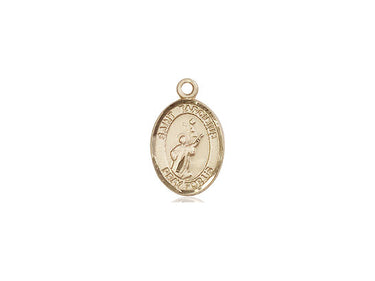 14kt Solid Gold St. Tarcisius Medal Pendant - Small 1/2 x 1/4 inch - Bliss Manufacturing USA