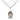 Small sterling silver Our Lady of San Juan Catholic medal necklace with 18 inch chain by Bliss Manufacturing