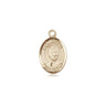 14kt solid gold St. Eugene de Mazenod small medal pendant 1/2 inch by 1/4 inch handcrafted by Bliss Manufacturing