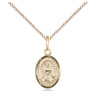 Gold Filled St. Julia Billiart Medal Necklace 18 Inch Chain Small USA Made by Bliss