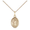 14kt Gold Filled Our Lady of Africa Medal Necklace 1/2 inch with 18 inch chain by Bliss Manufacturing