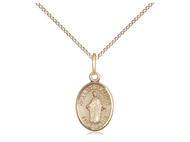 14kt Gold Filled Our Lady of Africa Medal Necklace 1/2 inch with 18 inch chain by Bliss Manufacturing