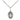 Sterling silver Our Lady of Africa pendant necklace, 1/2 inch medal with 18 inch chain, handcrafted by Bliss Manufacturing