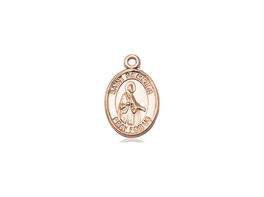 14kt Solid Gold St. Remigius of Reims Medal Pendant 1/2 inch by Bliss Manufacturing USA