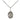 Small sterling silver St. Deborah patron saint medal necklace with 18 inch chain by Bliss Manufacturing
