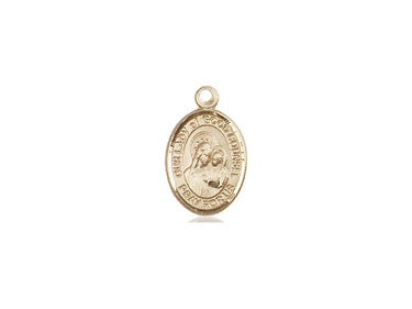 Small 14kt solid gold Our Lady of Good Counsel medal pendant 1/2 x 1/4 handcrafted by Bliss USA