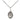 Sterling Silver Our Lady of Good Counsel Medal Necklace 1/2 x 1/4 inch pendant on 18 inch chain by Bliss