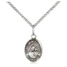 Sterling Silver Our Lady of Good Counsel Medal Necklace 1/2 x 1/4 inch pendant on 18 inch chain by Bliss