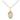 14kt gold filled Our Lady of Lourdes medal necklace 1/2 x 1/4 inches with 18 inch chain by Bliss
