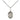Small sterling silver Mater Dolorosa Sorrowful Mother medal necklace with 18 inch chain by Bliss