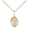 14kt gold filled St. Peter Nolasco medal necklace 1/2 x 1/4 with 18 inch chain by Bliss USA