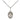 Small sterling silver St. Peter Nolasco medal necklace 1/2 x 1/4 inch with 18 inch chain by Bliss