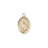 14kt Solid Gold Our Lady of Consolation Medal Pendant half inch small Bliss USA handcrafted