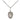 Sterling silver Our Lady of Consolation medal necklace 1/2 x 1/4 inch on 18 inch chain by Bliss