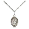Sterling silver Our Lady of Consolation medal necklace 1/2 x 1/4 inch on 18 inch chain by Bliss