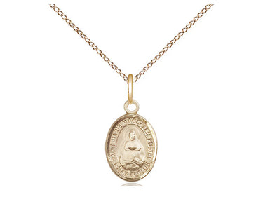 14kt Gold Filled St. Marie Magdalen Postel small patron saint medal necklace with 18 inch chain by Bliss