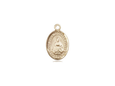 14kt Solid Gold St. Marie Magdalen Postel Small Catholic Medal Pendant 1/2 x 1/4 inch Bliss USA