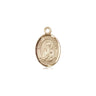 14kt Solid Gold St. Athanasius Patron Saint Medal Pendant 1/2 x 1/4 inch Handcrafted by Bliss